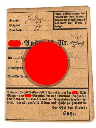 Gruppe Ausweise und Dokumente eines Herrn aus Frankfurt am Main