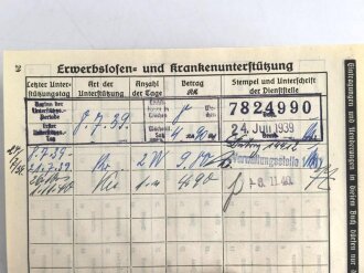 Gruppe Ausweise und Dokumente eines Herrn aus Frankfurt am Main