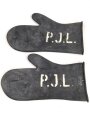 Paar Handschuhe zum schweren  Gasschutzanzug . Weiches Gummi " Dolomit 7"
