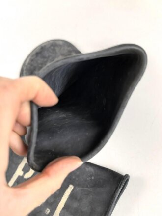 Paar Handschuhe zum schweren  Gasschutzanzug . Weiches Gummi " Dolomit 6 / 7"