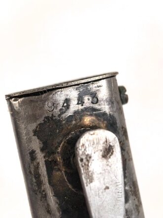 Seitengewehr Modell 84/98 für k98 der Wehrmacht. Nummerngleiches Stück von 41asw