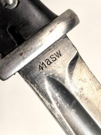 Seitengewehr Modell 84/98 für k98 der Wehrmacht. Nummerngleiches Stück von 41asw