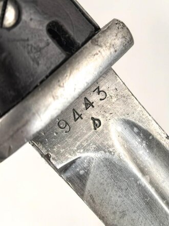 Seitengewehr Modell 84/98 für k98 der Wehrmacht. Nummerngleiches Stück von 41asw