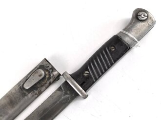 Seitengewehr Modell 84/98 für k98 der Wehrmacht. Nummerngleiches Stück von 41asw
