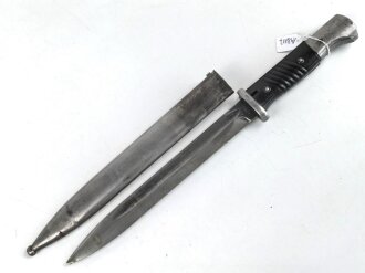 Seitengewehr Modell 84/98 für k98 der Wehrmacht. Nummerngleiches Stück von 41asw