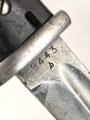 Seitengewehr Modell 84/98 für k98 der Wehrmacht. Nummerngleiches Stück von 41asw