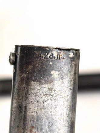 Seitengewehr Modell 84/98 für k98 der Wehrmacht. Nummerngleiches Stück von 42ddl