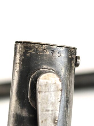 Seitengewehr Modell 84/98 für k98 der Wehrmacht. Nummerngleiches Stück von 42ddl