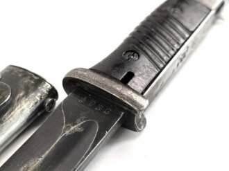 Seitengewehr Modell 84/98 für k98 der Wehrmacht. Nummerngleiches Stück von 42ddl