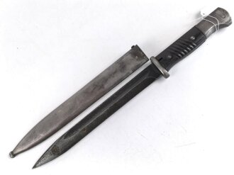 Seitengewehr Modell 84/98 für k98 der Wehrmacht. Nummerngleiches Stück von 42ddl