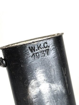 Seitengewehr Modell 84/98 für k98 der Wehrmacht. Nummerngleiches Stück von WKC 1937