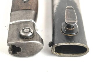 Seitengewehr Modell 84/98 für k98 der Wehrmacht. Nummerngleiches Stück von WKC 1937
