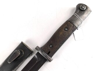 Seitengewehr Modell 84/98 für k98 der Wehrmacht. Nummerngleiches Stück von WKC 1937