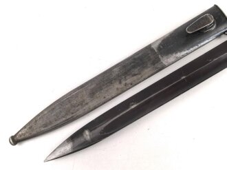 Seitengewehr Modell 84/98 für k98 der Wehrmacht. Nummerngleiches Stück von WKC 1937