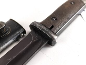 Seitengewehr Modell 84/98 für k98 der Wehrmacht. Nummerngleiches Stück von WKC 1937
