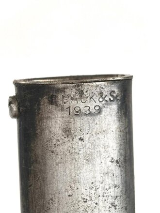 Seitengewehr Modell 84/98 für k98 der Wehrmacht. Nummerngleiches Stück von Pack & S 1939
