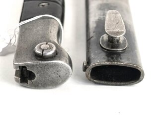 Seitengewehr Modell 84/98 für k98 der Wehrmacht. Nummerngleiches Stück von Pack & S 1939