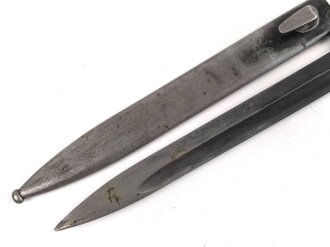 Seitengewehr Modell 84/98 für k98 der Wehrmacht. Nummerngleiches Stück von Pack & S 1939