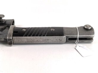 Seitengewehr Modell 84/98 für k98 der Wehrmacht. Nummerngleiches Stück von Pack & S 1939