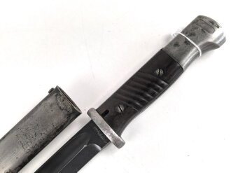 Seitengewehr Modell 84/98 für k98 der Wehrmacht. Nummerngleiches Stück von Pack & S 1939