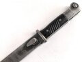Seitengewehr Modell 84/98 für k98 der Wehrmacht. Nummerngleiches Stück von Pack & S 1939