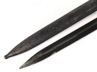 Seitengewehr Modell 84/98 für k98 der Wehrmacht. Gebraucht, ungereinigt