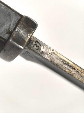 Seitengewehr Modell 84/98 für k98 der Wehrmacht. Gebraucht, ungereinigt