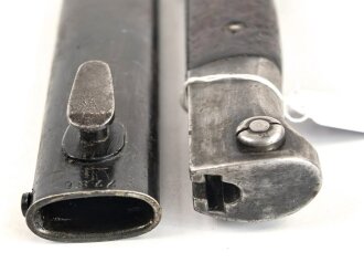 Seitengewehr Modell 84/98 für k98 der Wehrmacht. Gebraucht, ungereinigt
