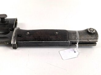 Seitengewehr Modell 84/98 für k98 der Wehrmacht. Gebraucht, ungereinigt