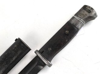 Seitengewehr Modell 84/98 für k98 der Wehrmacht. Gebraucht, ungereinigt