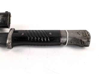 Seitengewehr Modell 84/98 für k98 der Wehrmacht. Gebraucht, ungereinigt