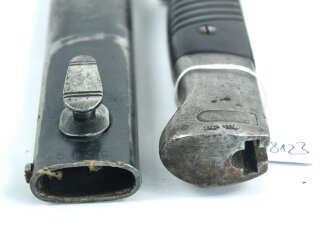 Seitengewehr Modell 84/98 für k98 der Wehrmacht. Gebraucht, ungereinigt
