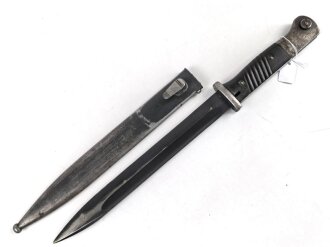 Seitengewehr Modell 84/98 für k98 der Wehrmacht. Gebraucht, ungereinigt