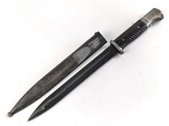 Seitengewehr Modell 84/98 für k98 der Wehrmacht. Gebraucht, ungereinigt