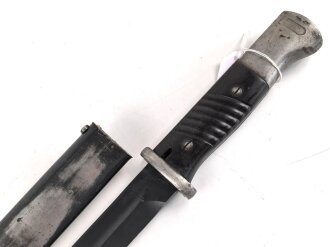Seitengewehr Modell 84/98 für k98 der Wehrmacht. Gebraucht, ungereinigt