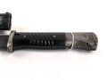 Seitengewehr Modell 84/98 für k98 der Wehrmacht. Gebraucht, ungereinigt