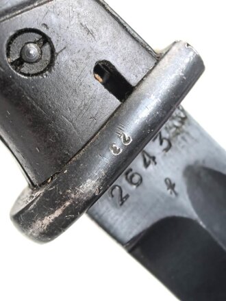Seitengewehr Modell 84/98 für k98 der Wehrmacht. Gebraucht, ungereinigt