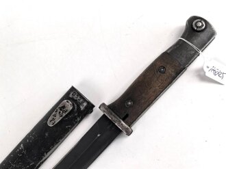Seitengewehr Modell 84/98 für k98 der Wehrmacht. Gebraucht, ungereinigt