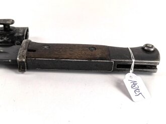 Seitengewehr Modell 84/98 für k98 der Wehrmacht. Gebraucht, ungereinigt