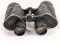 Dienstglas 10 x 50 Wehrmacht. Hersteller Carl Zeiss Jena. Gute Durchsicht, rechts mit vielen kleinen Punkten, deutliche Strichplatte. Die Okularringe eingeklebt