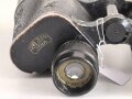 Dienstglas 10 x 50 Wehrmacht. Hersteller Carl Zeiss Jena. Gute Durchsicht, rechts mit vielen kleinen Punkten, deutliche Strichplatte. Die Okularringe eingeklebt