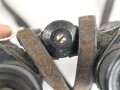 Doppelfernrohr 6 x 30. Hersteller entfernt, Gute Durchsicht, rechts verunreinigt, Strichplatte deutlich sichtbar.