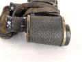 Doppelfernrohr 6 x 30. Hersteller entfernt, Gute Durchsicht, rechts verunreinigt, Strichplatte deutlich sichtbar.