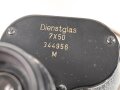 Dienstglas 7 x 50 Wehrmacht. Hersteller beh. Glasklare Durchsicht, keine Strichplatte. Sehr guter Gesamtzustand