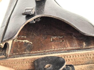 Polizei III.Reich, Koffertasche zur Pistole P08. Guter Zustand, datiert 1943