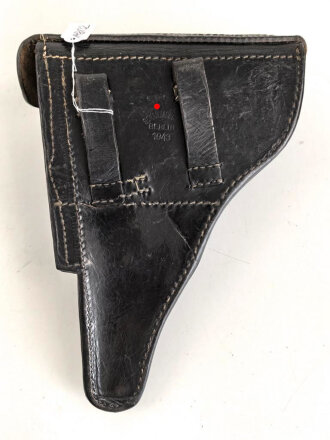 Polizei III.Reich, Koffertasche zur Pistole P08. Guter Zustand, datiert 1943