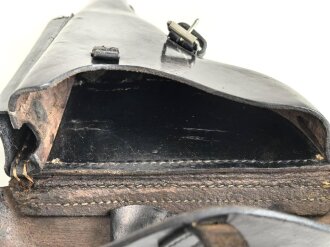 Koffertasche zur Pistole P08 der Wehrmacht. Guter Zustand, Hersteller Römer Neu Ulm 1940