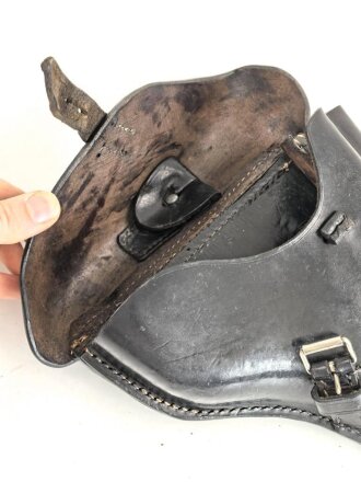 Koffertasche zur Pistole P08 der Wehrmacht. Guter Zustand, Hersteller Römer Neu Ulm 1940
