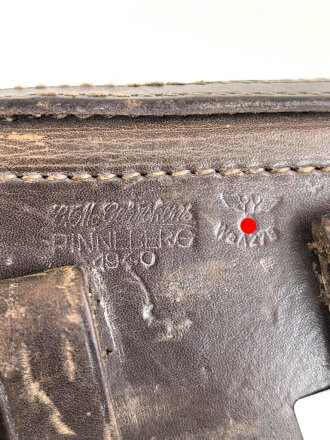 Koffertasche zur Pistole P08 der Wehrmacht. Guter Zustand, datiert 1940.