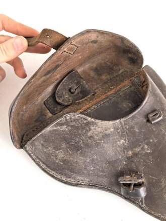 Koffertasche zur Pistole P08 der Wehrmacht. Guter Zustand, datiert 1940.